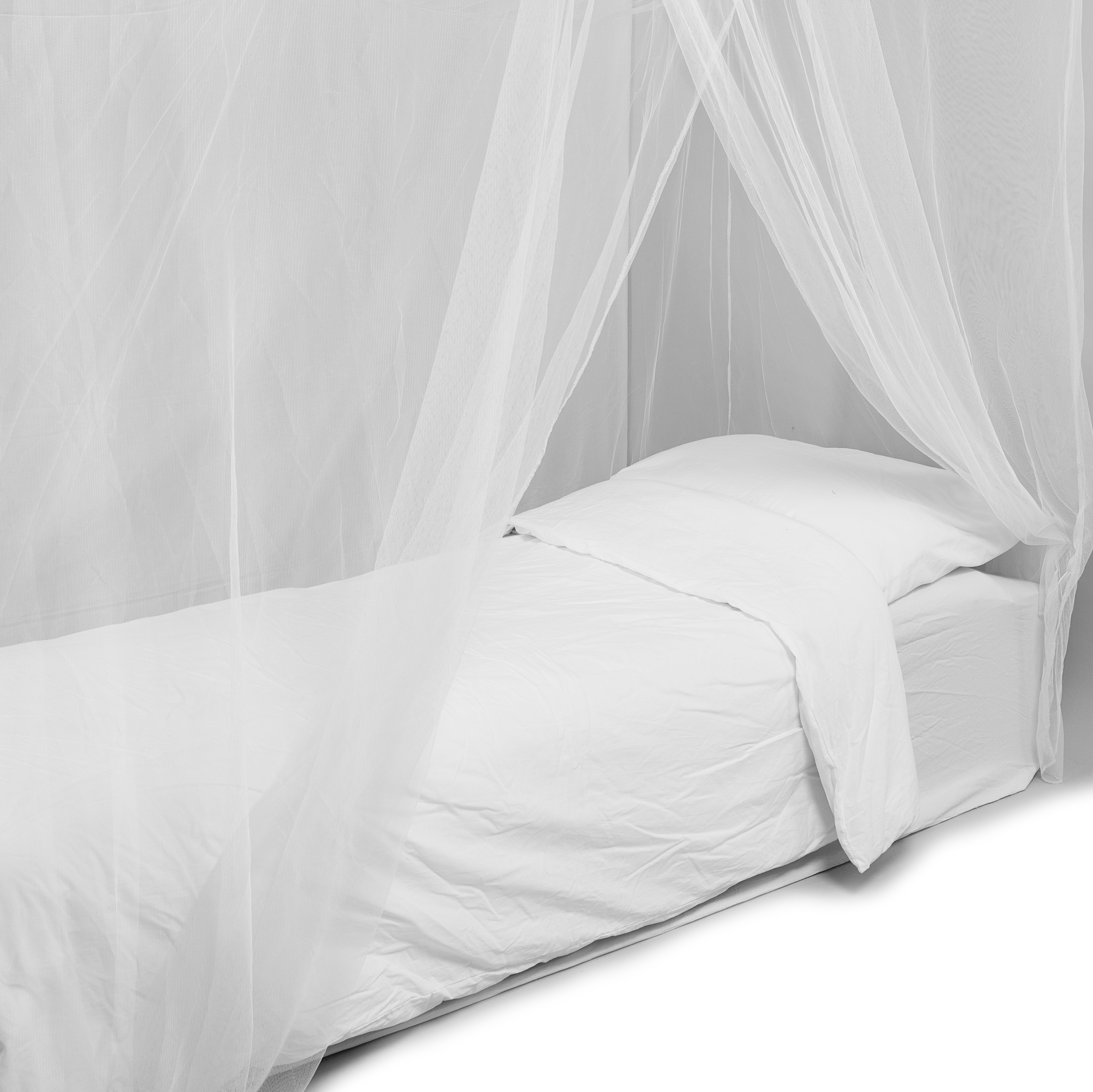 Deconet klamboe LOFT- WIT- L210cm x H120cm én H200cm x B100cm 1 pers - Afbeelding 3