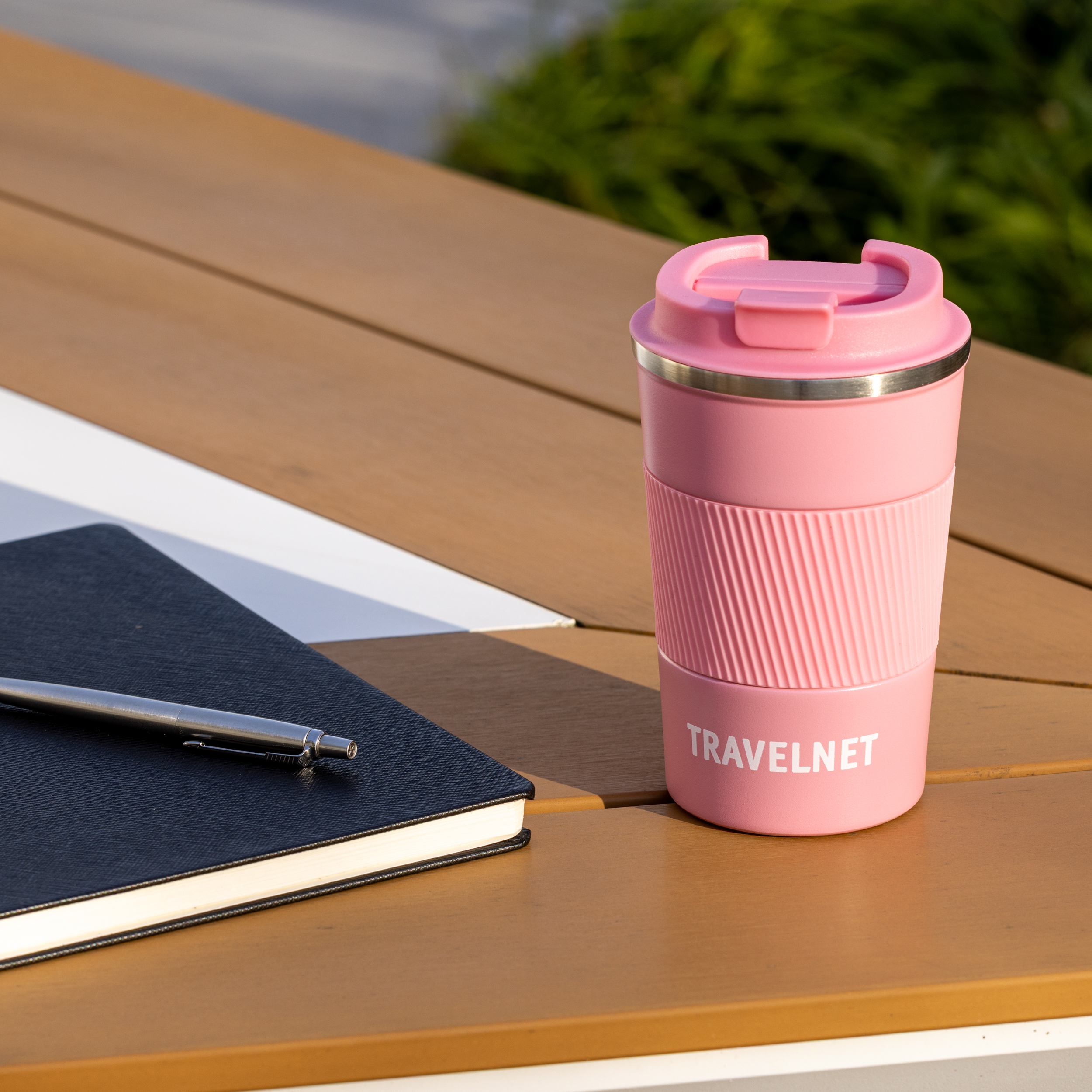 Travelnet thermosbeker – koffiebeker voor onderweg – reisbeker voor koffie en thee – 380 ml – roestvrij staal - Afbeelding 2