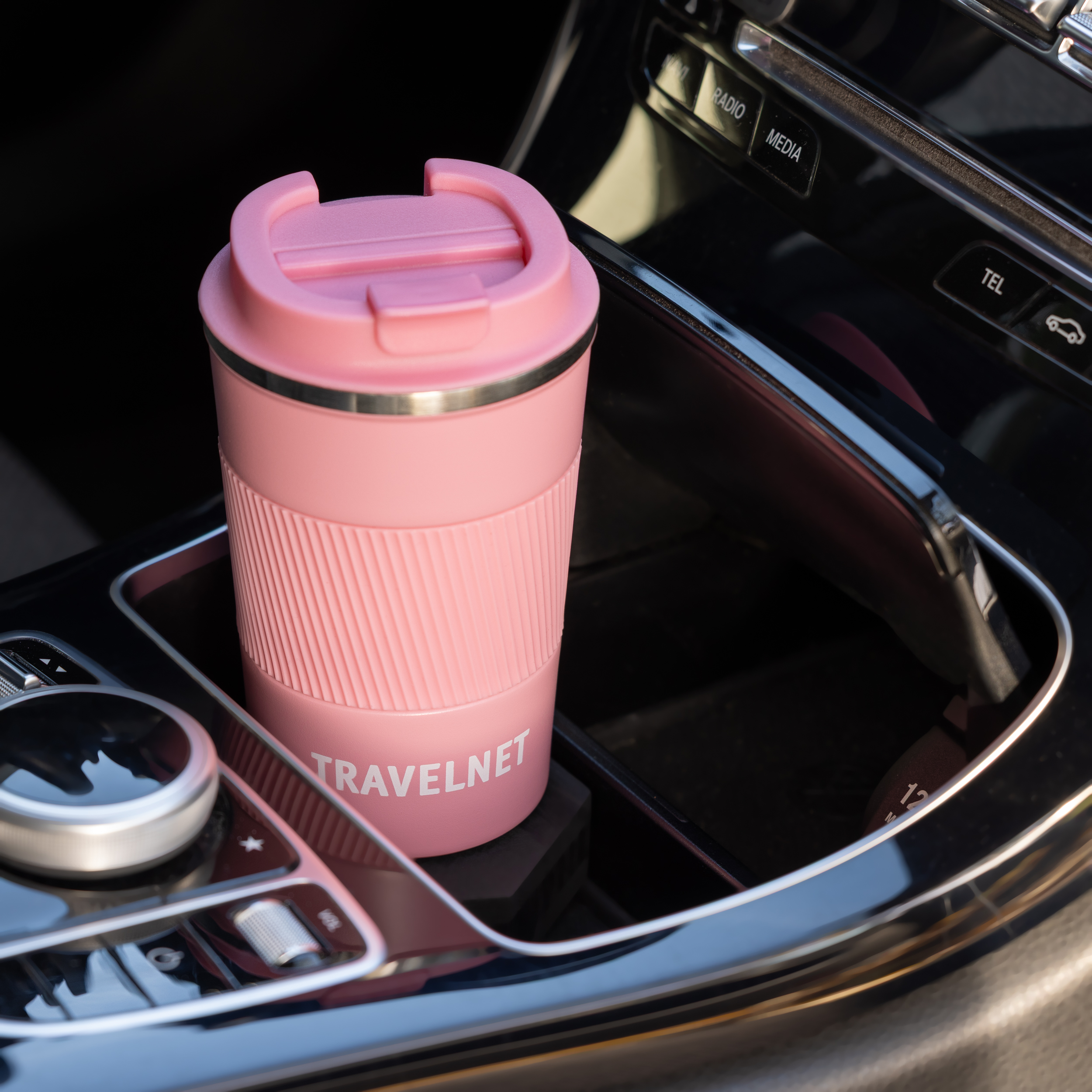 Travelnet thermosbeker – koffiebeker voor onderweg – reisbeker voor koffie en thee – 380 ml – roestvrij staal - Afbeelding 4