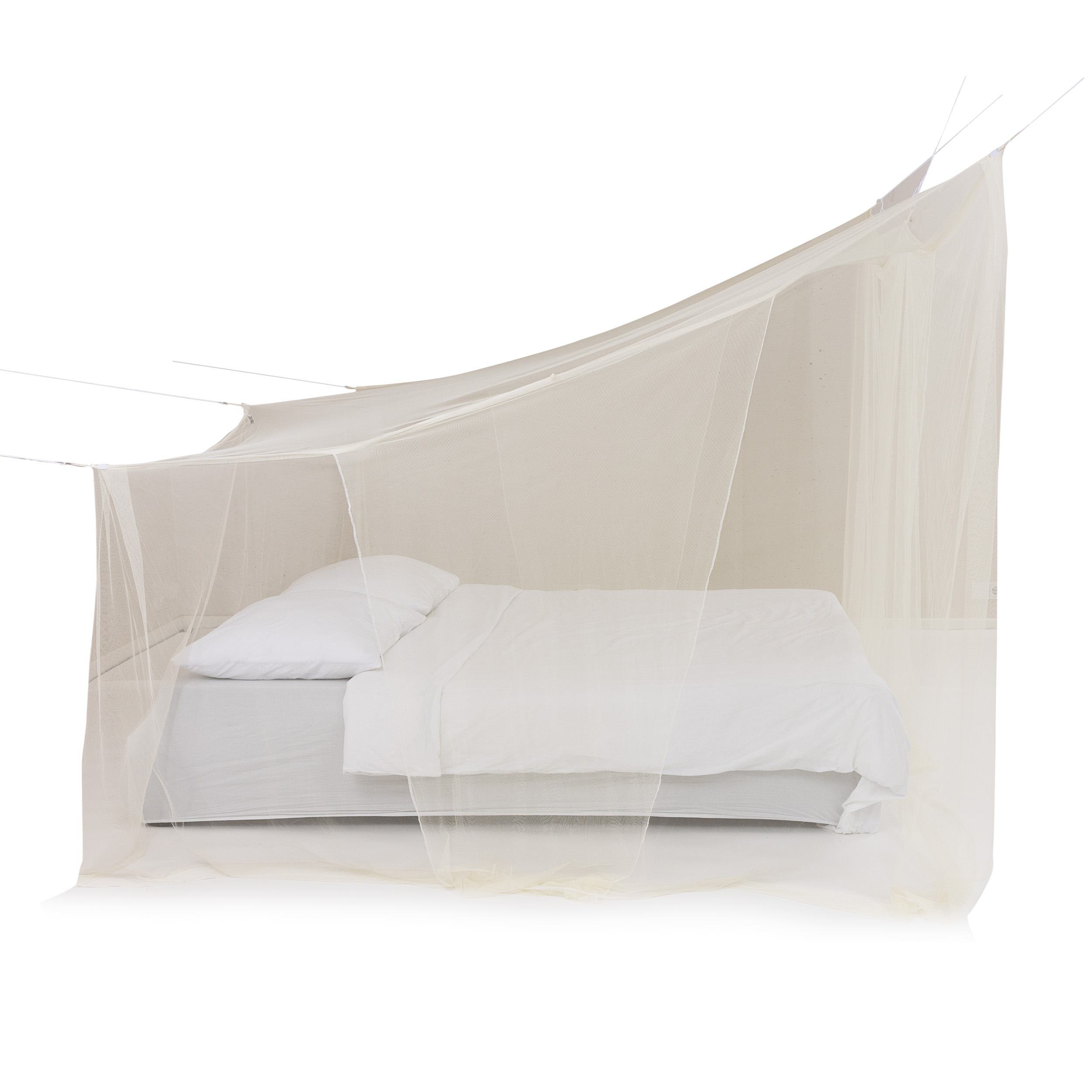 Deconet klamboe Attick- ECRU- L210cmx B200cm x H115cm én H200cm 2 pers