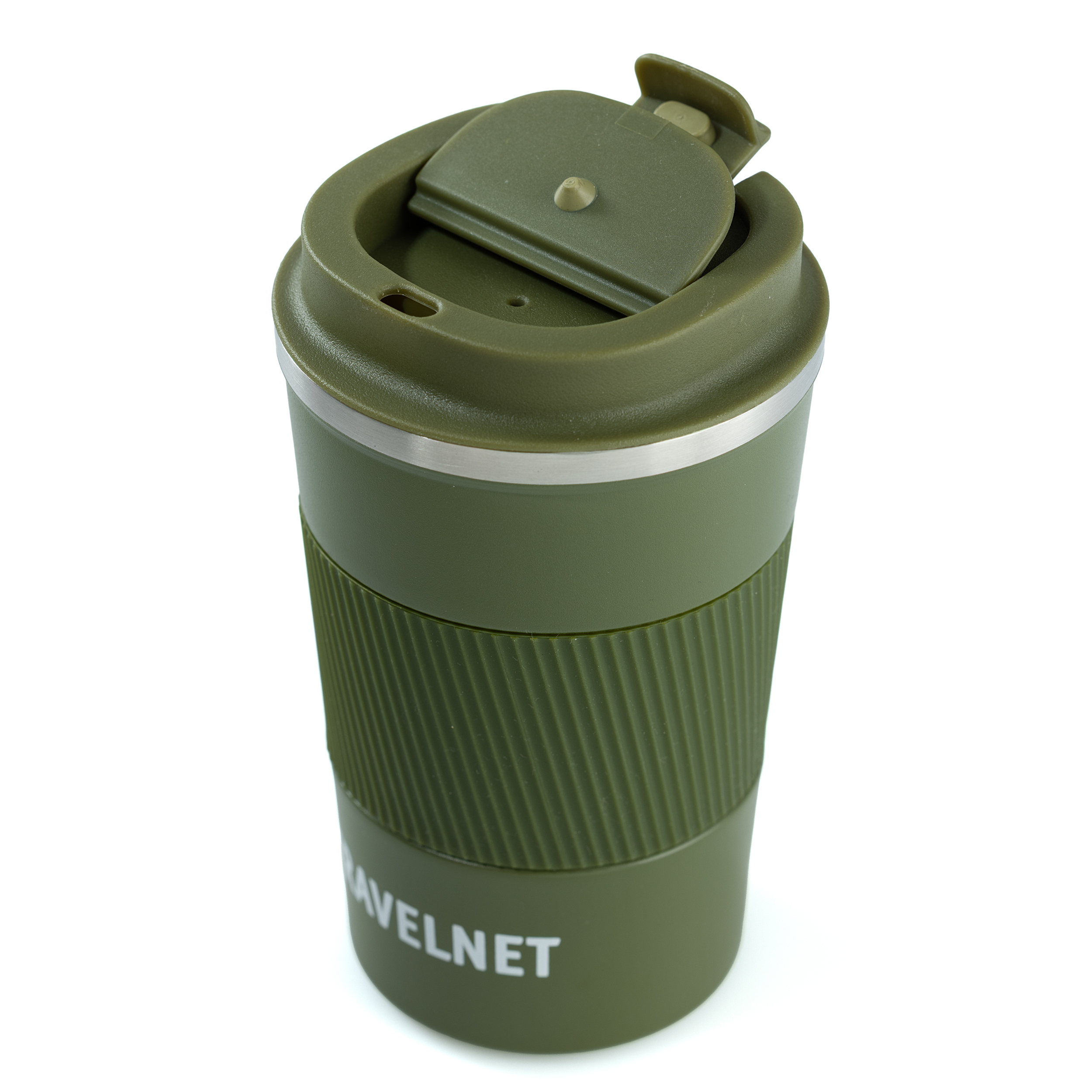 Travelnet thermosbeker – koffiebeker voor onderweg – reisbeker voor koffie en thee – 380 ml – roestvrij staal - Afbeelding 4