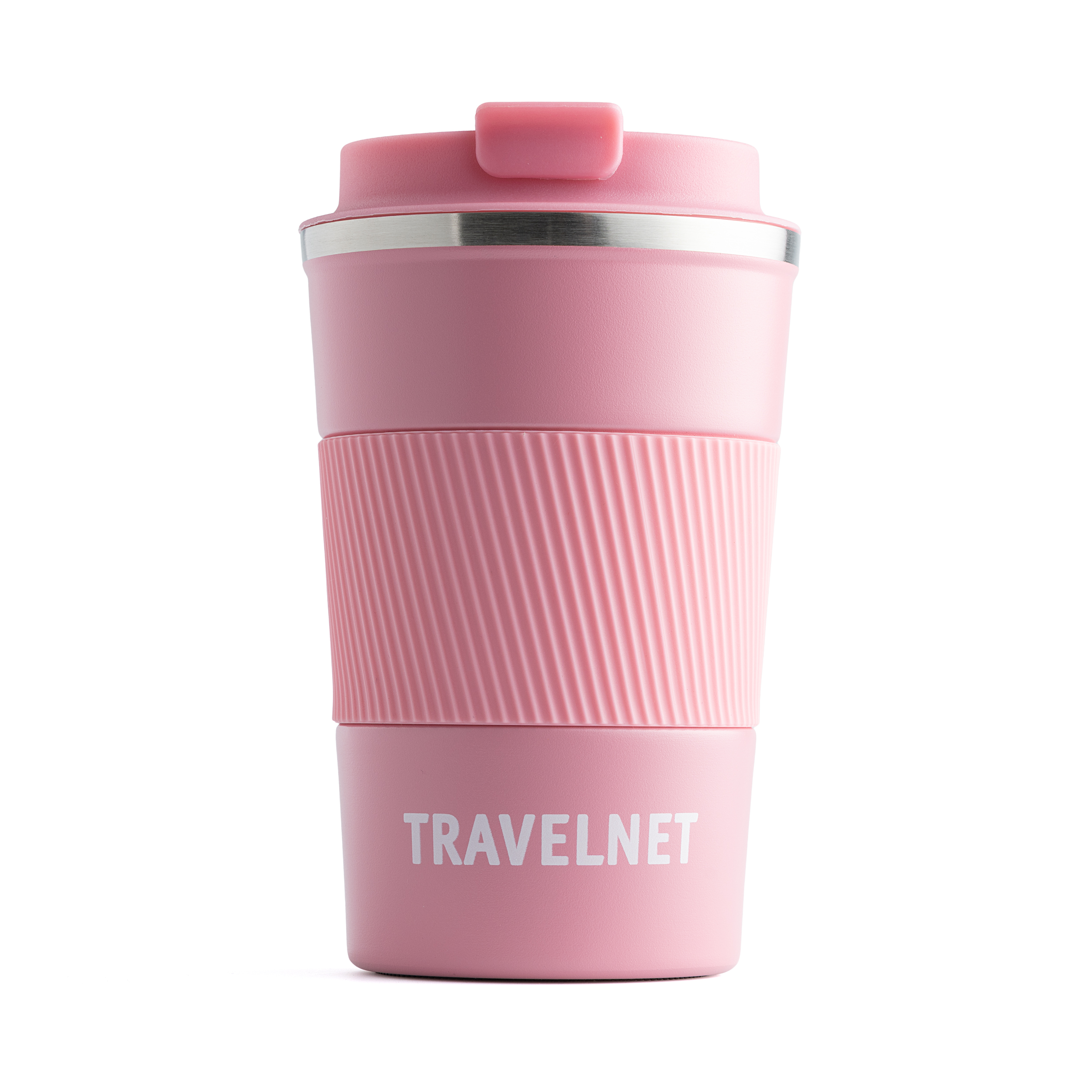 Travelnet thermosbeker – koffiebeker voor onderweg – reisbeker voor koffie en thee – 380 ml – roestvrij staal - Afbeelding 2