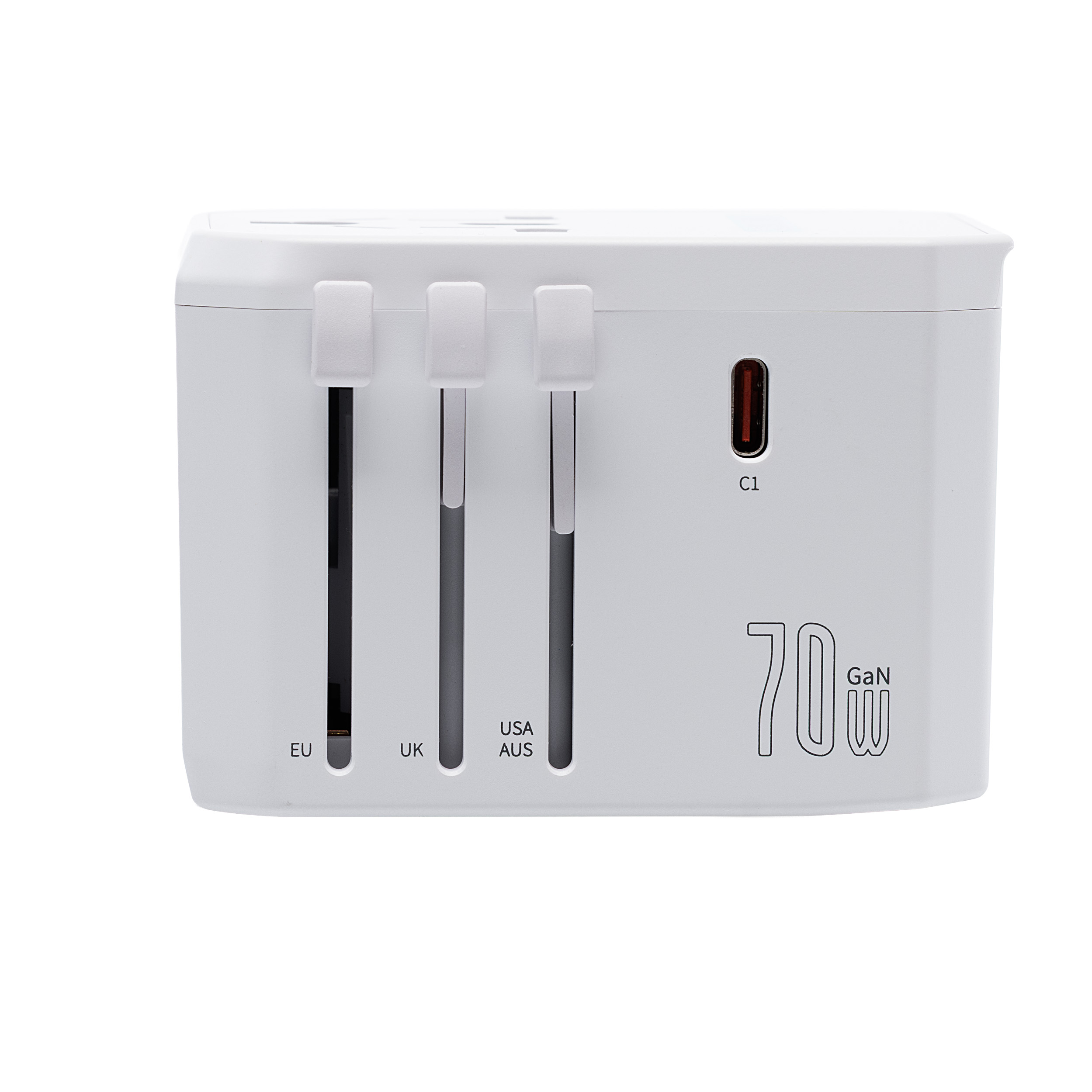 Travelnet Wereldstekker met USB-C (PD) 70W – Universele Reisstekker – 3x USB-C & 2x USB-A – Snellader - Afbeelding 8