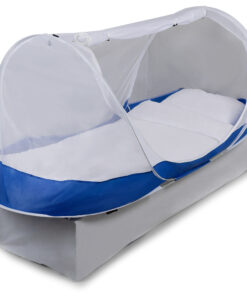 Alternative view of Travelnet Pop-up klamboetent PURE, L210x B80x H85cm, 1 persoon, Blauw/ Wit