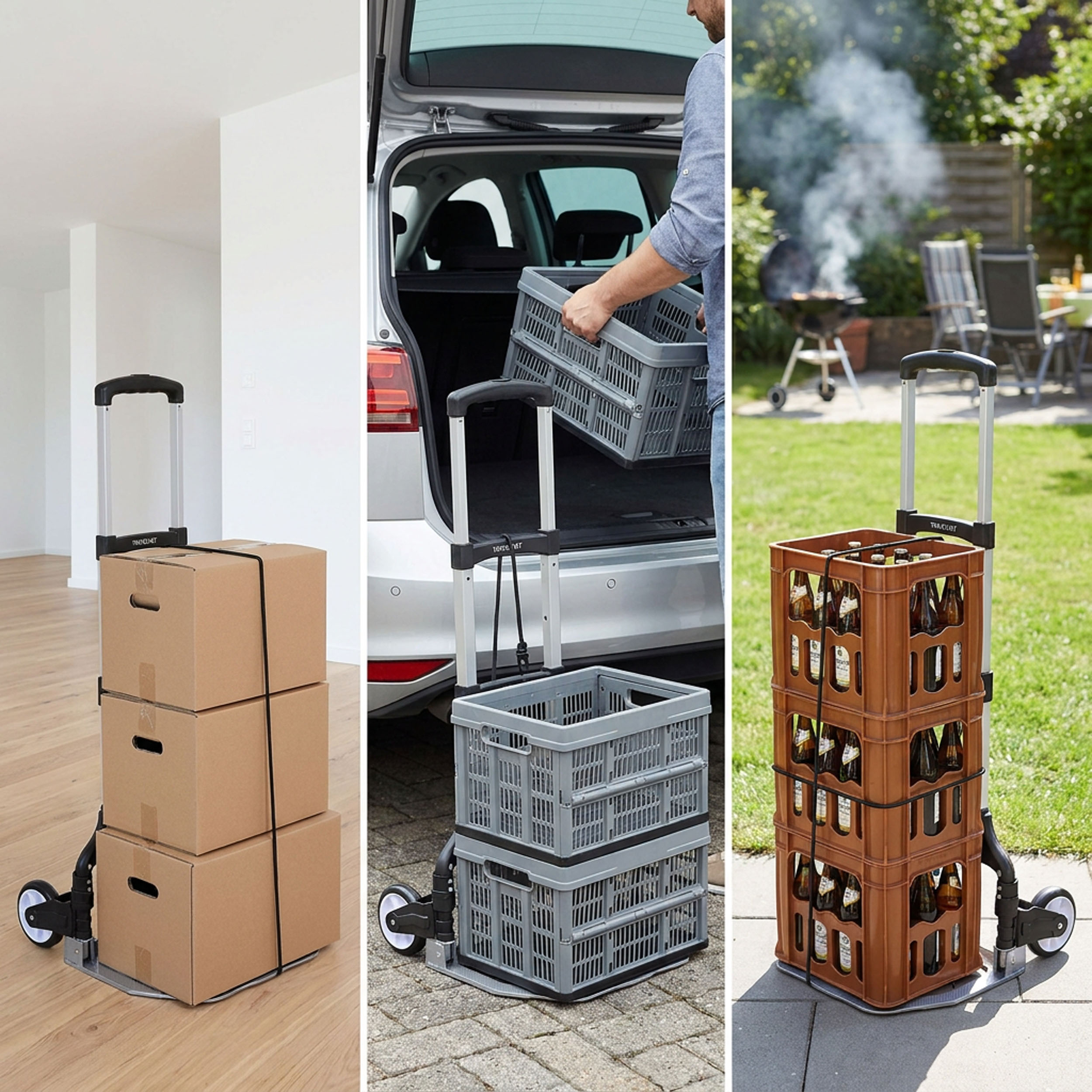 Travelnet Steekwagen opvouwbaar met spanband max. 75 kg - Afbeelding 3
