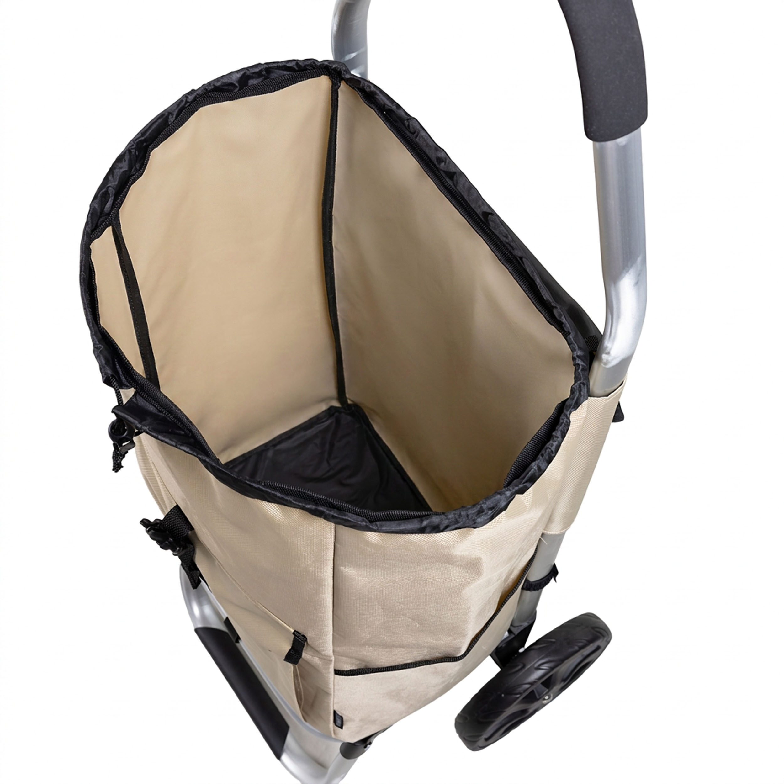 Travelnet Boodschappenwagen 40L, inklapbaar, aluminium frame, met wielen - Afbeelding 8