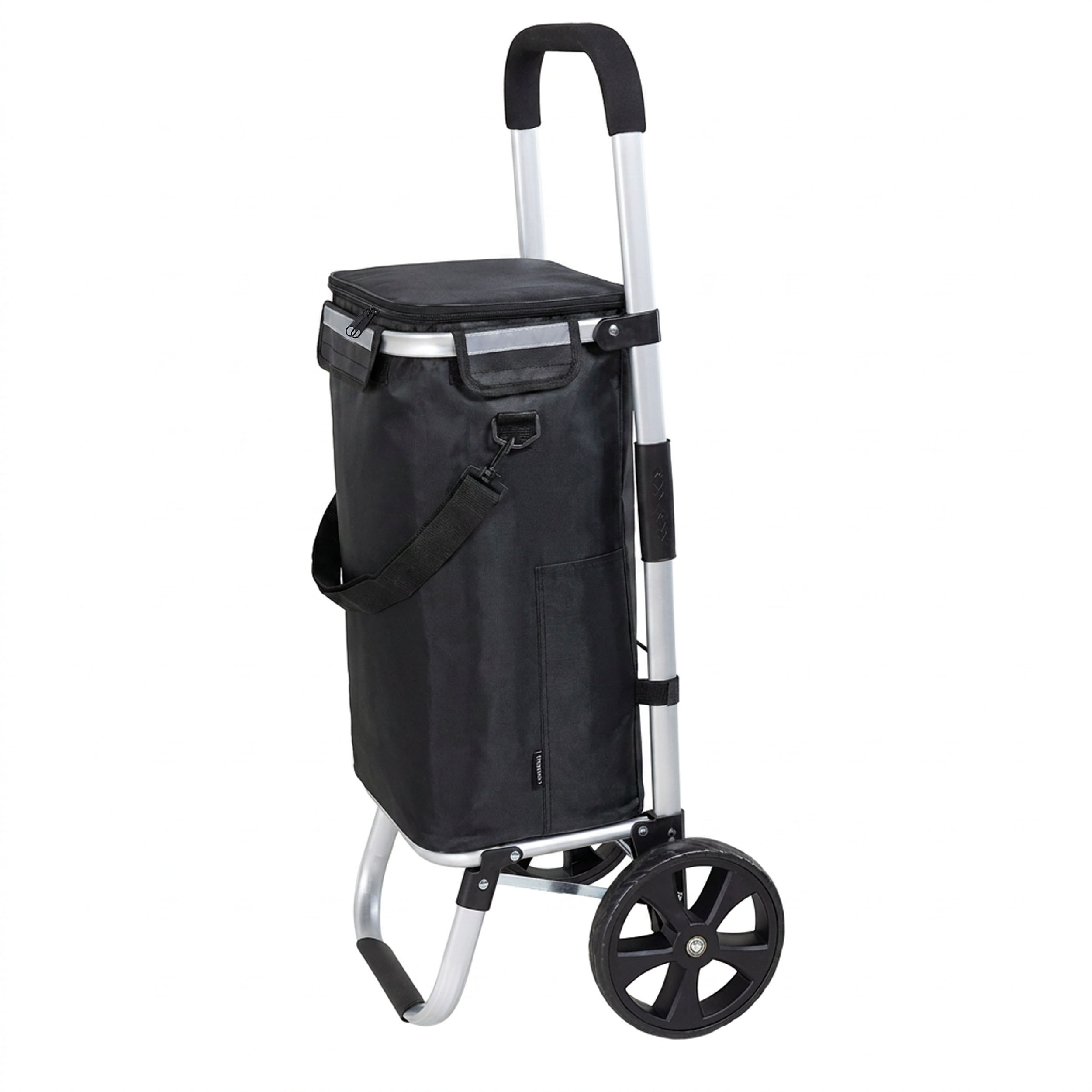 Travelnet Boodschappenwagen 40L, met koelvakje, inklapbaar, aluminium frame - Afbeelding 9