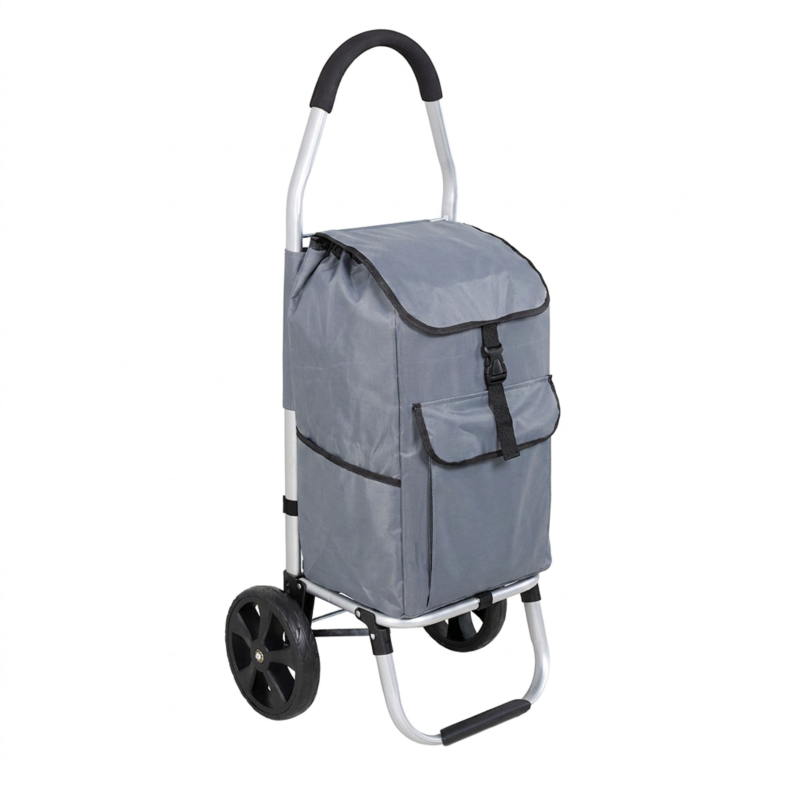Travelnet Boodschappenwagen 40L, inklapbaar, aluminium frame, met wielen