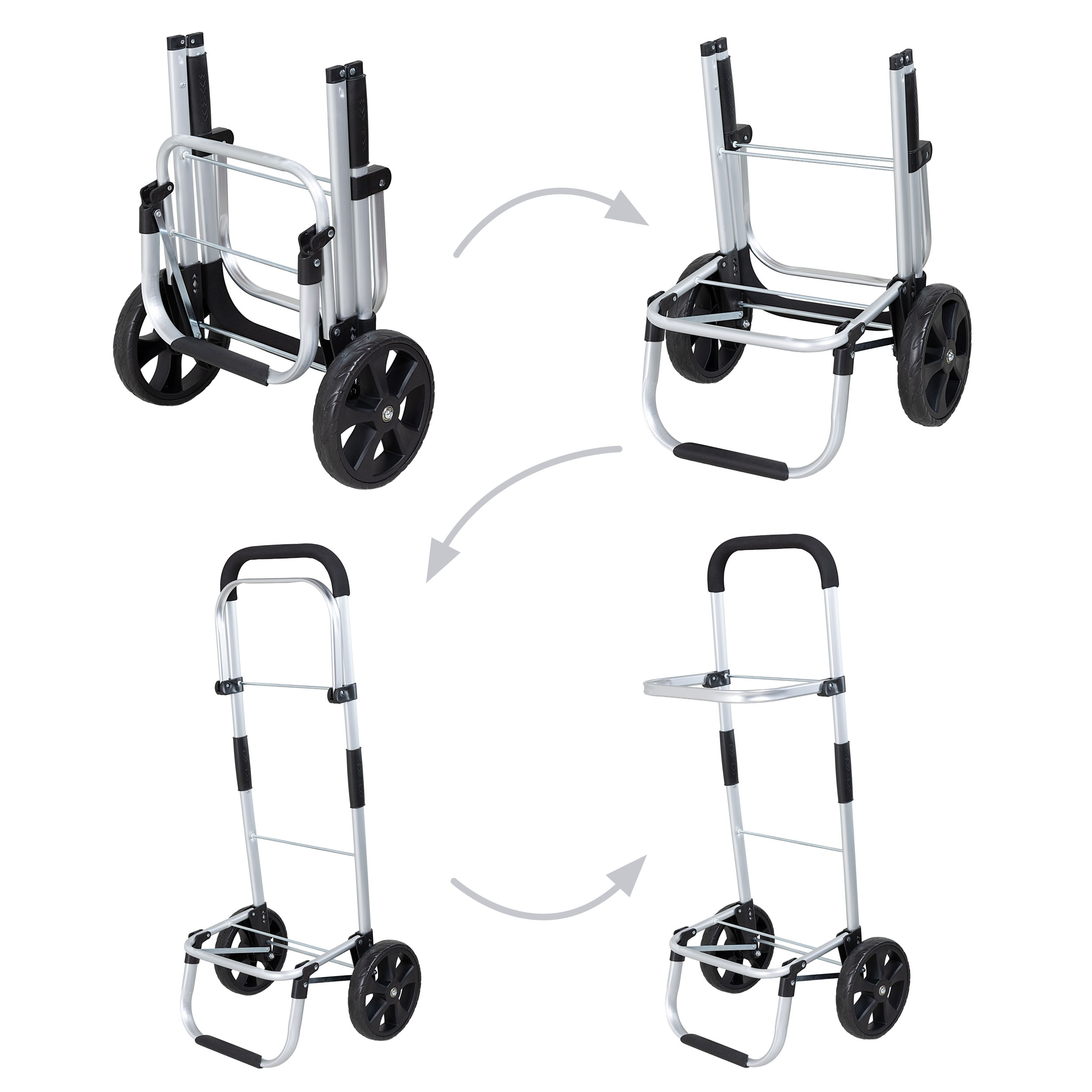 Travelnet Boodschappenwagen 40L, met koelvakje, inklapbaar, aluminium frame - Afbeelding 6