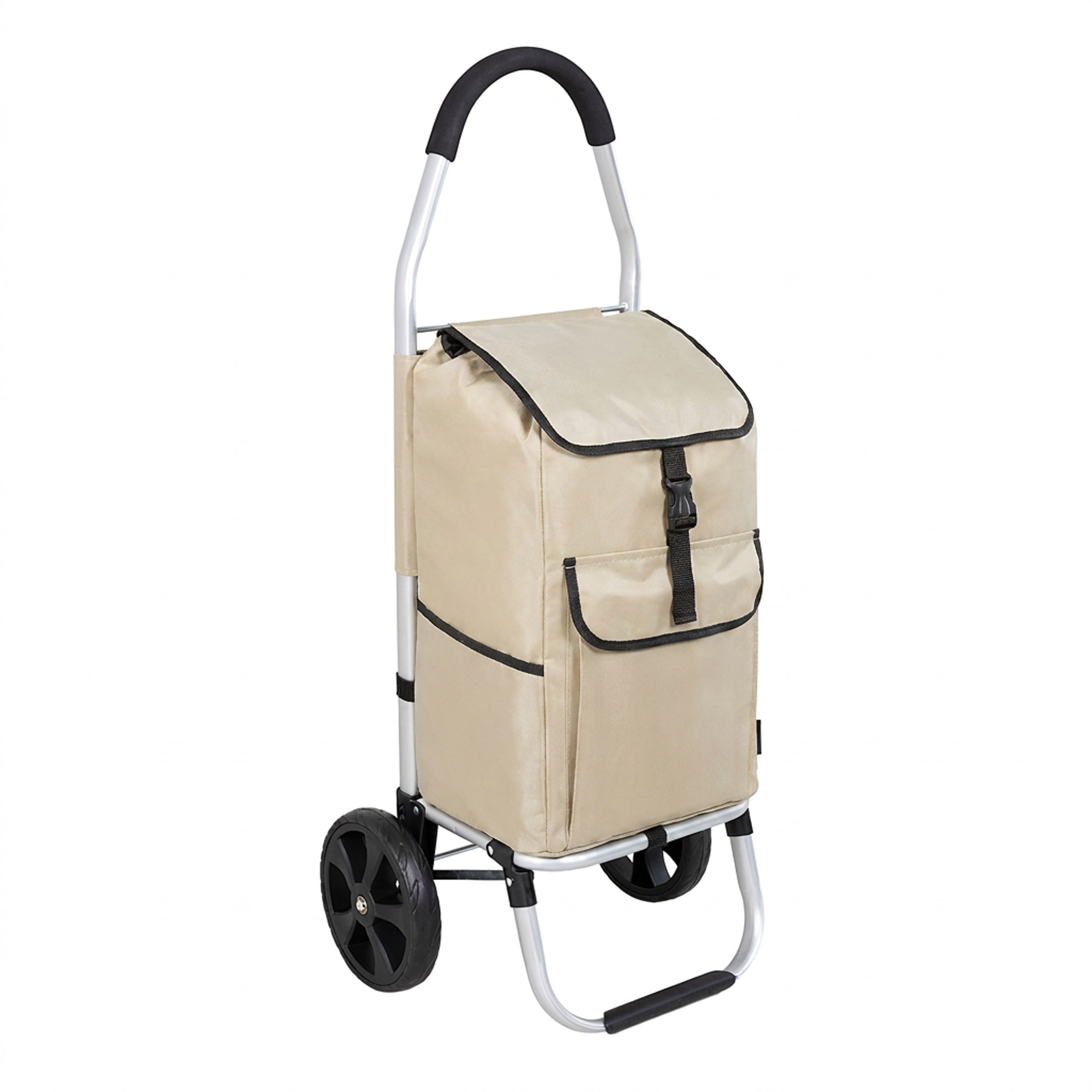 Travelnet Boodschappenwagen 40L, inklapbaar, aluminium frame, met wielen