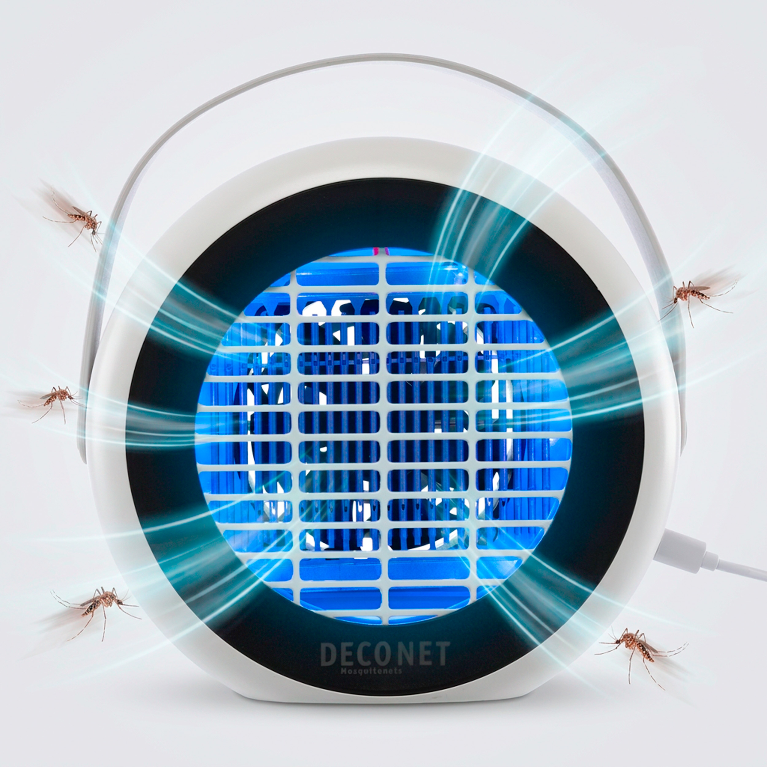 Deconet Elektrische insectenlamp met ventilator LED 1,5 Watt UV licht - Bereik 30 m² - Muggen- en vliegenlamp - Afbeelding 5