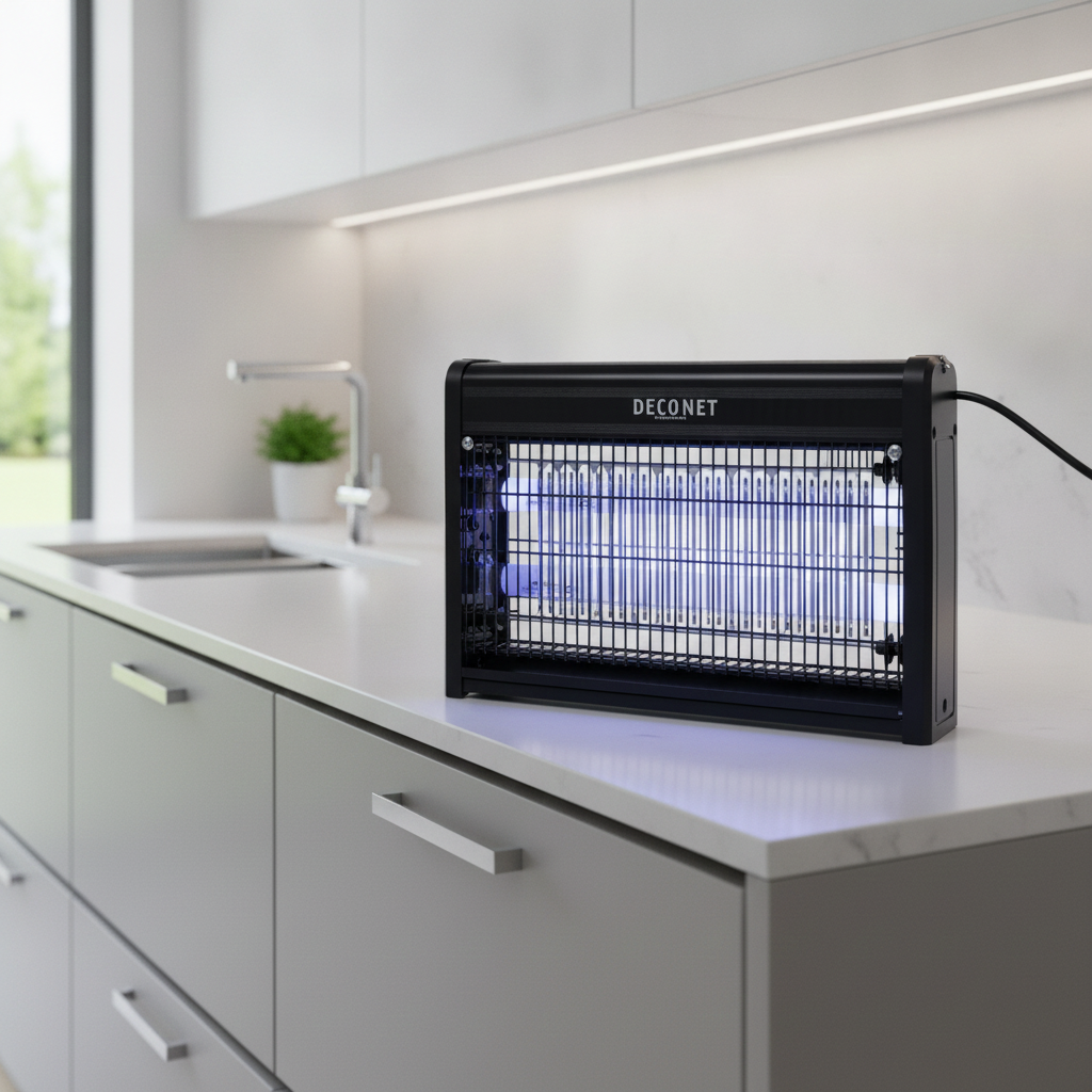 Deconet elektrische insectenlamp LED 15W – UV muggen- en vliegenlamp – bereik 80 m² – energiezuinig - Afbeelding 3
