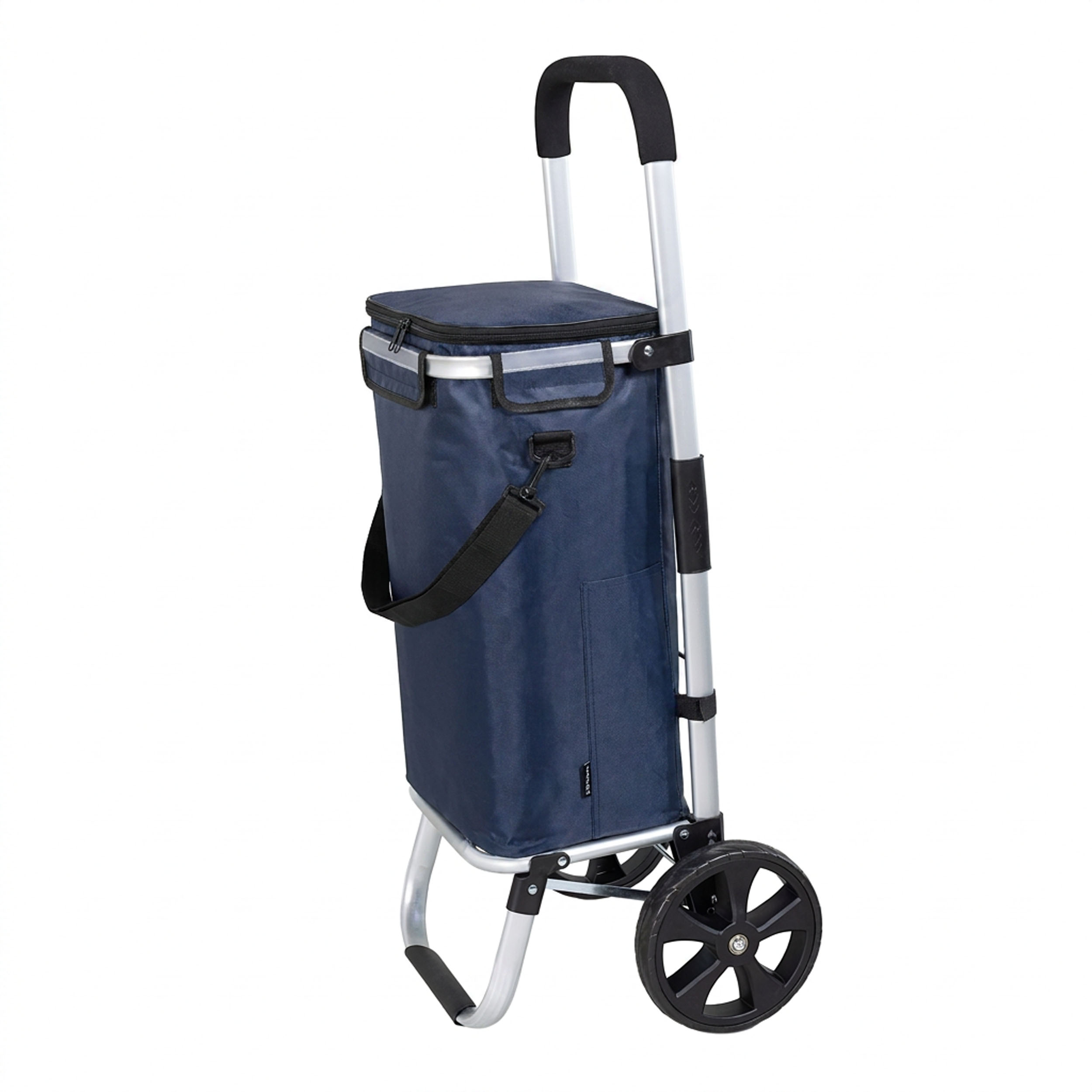 Travelnet Boodschappenwagen 40L, met koelvakje, inklapbaar, aluminium frame - Afbeelding 10