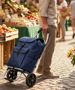 Alternative view of Travelnet Boodschappenwagen 40L, inklapbaar,  aluminium frame, met wielen