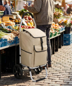 Alternative view of Travelnet Boodschappenwagen 40L, inklapbaar,  aluminium frame, met wielen