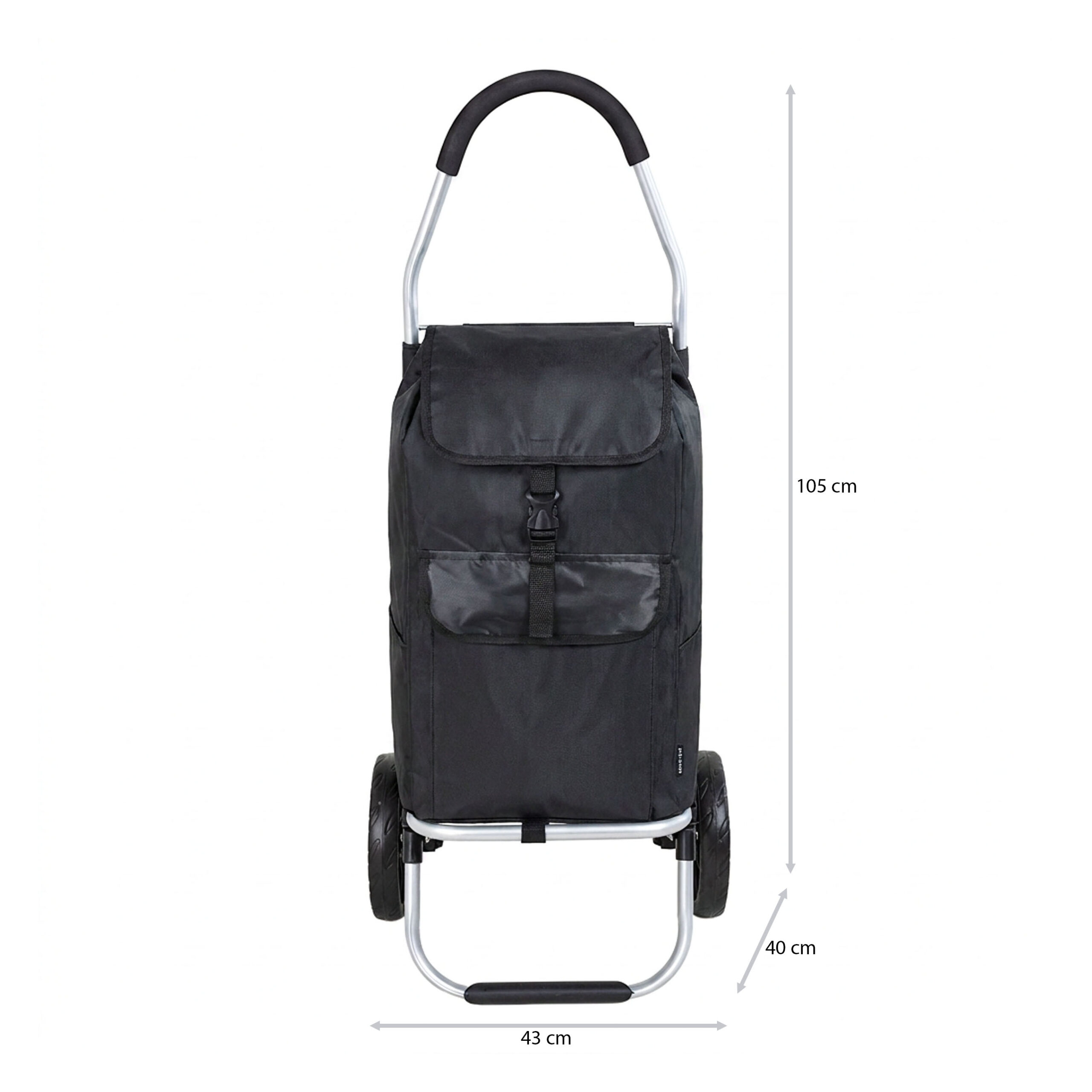 Travelnet Boodschappenwagen 40L, inklapbaar, aluminium Frame, met Wielen - Afbeelding 5