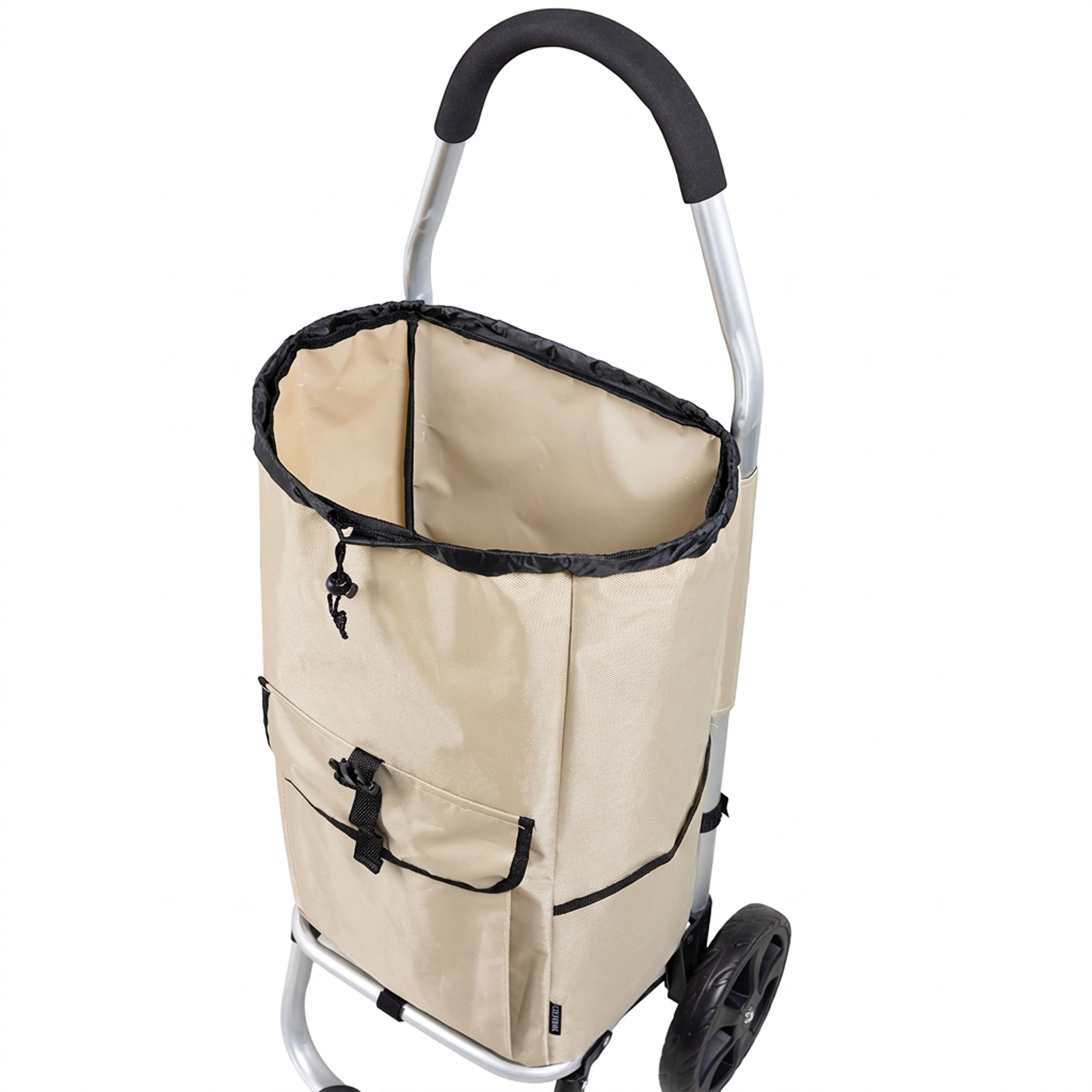 Travelnet Boodschappenwagen 40L, inklapbaar, aluminium frame, met wielen - Afbeelding 4