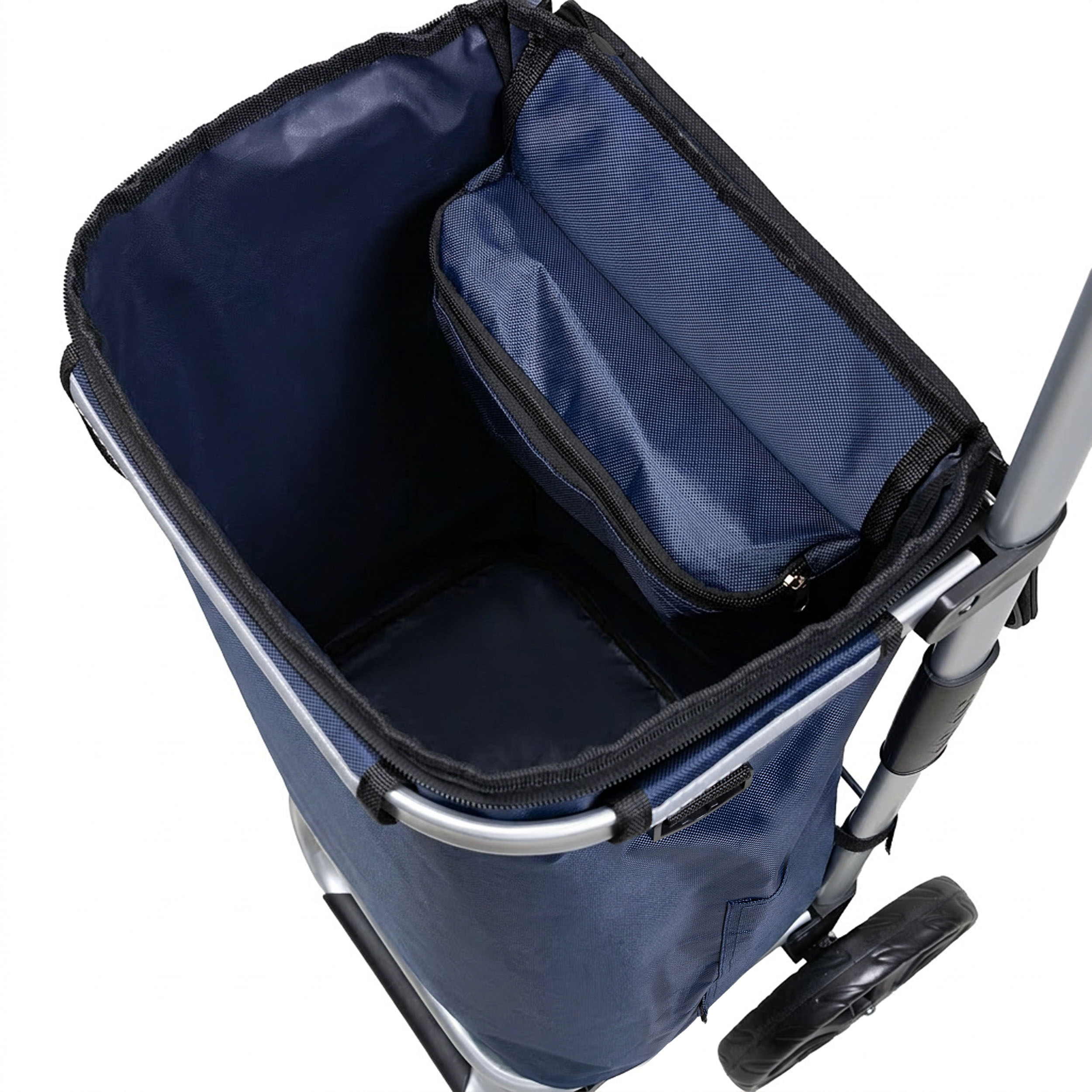 Travelnet Boodschappenwagen 40L, met koelvakje, inklapbaar, aluminium frame - Afbeelding 8