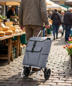 Alternative view of Travelnet Boodschappenwagen 40L, inklapbaar,  aluminium frame, met wielen