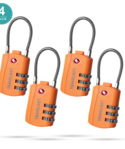 Travelnet TSA Reisslot met Cijfercode Set van 4