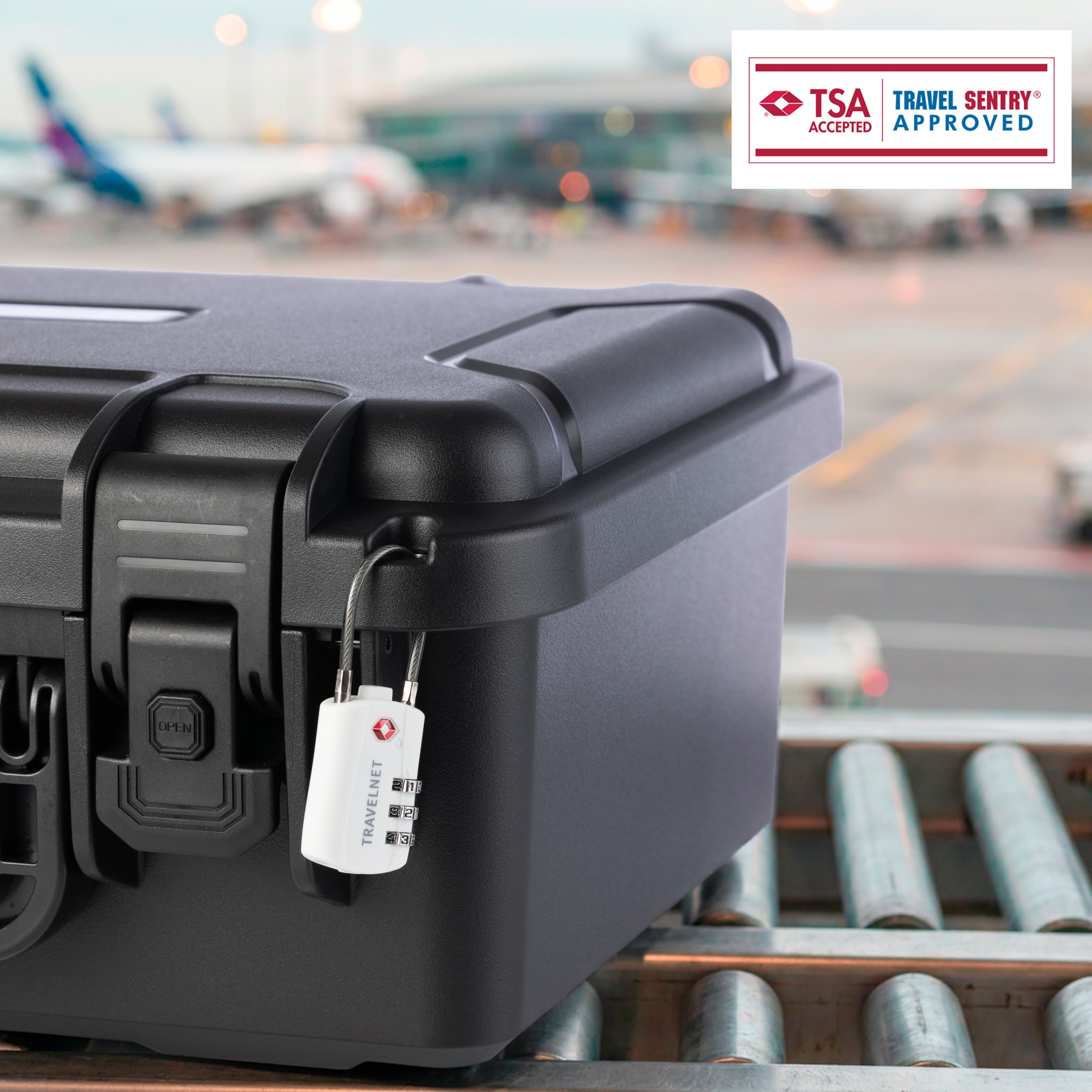 Travelnet TSA Reisslot met Cijfercode Set van 2 - Afbeelding 5