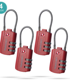 Travelnet TSA Reisslot met Cijfercode Set van 4