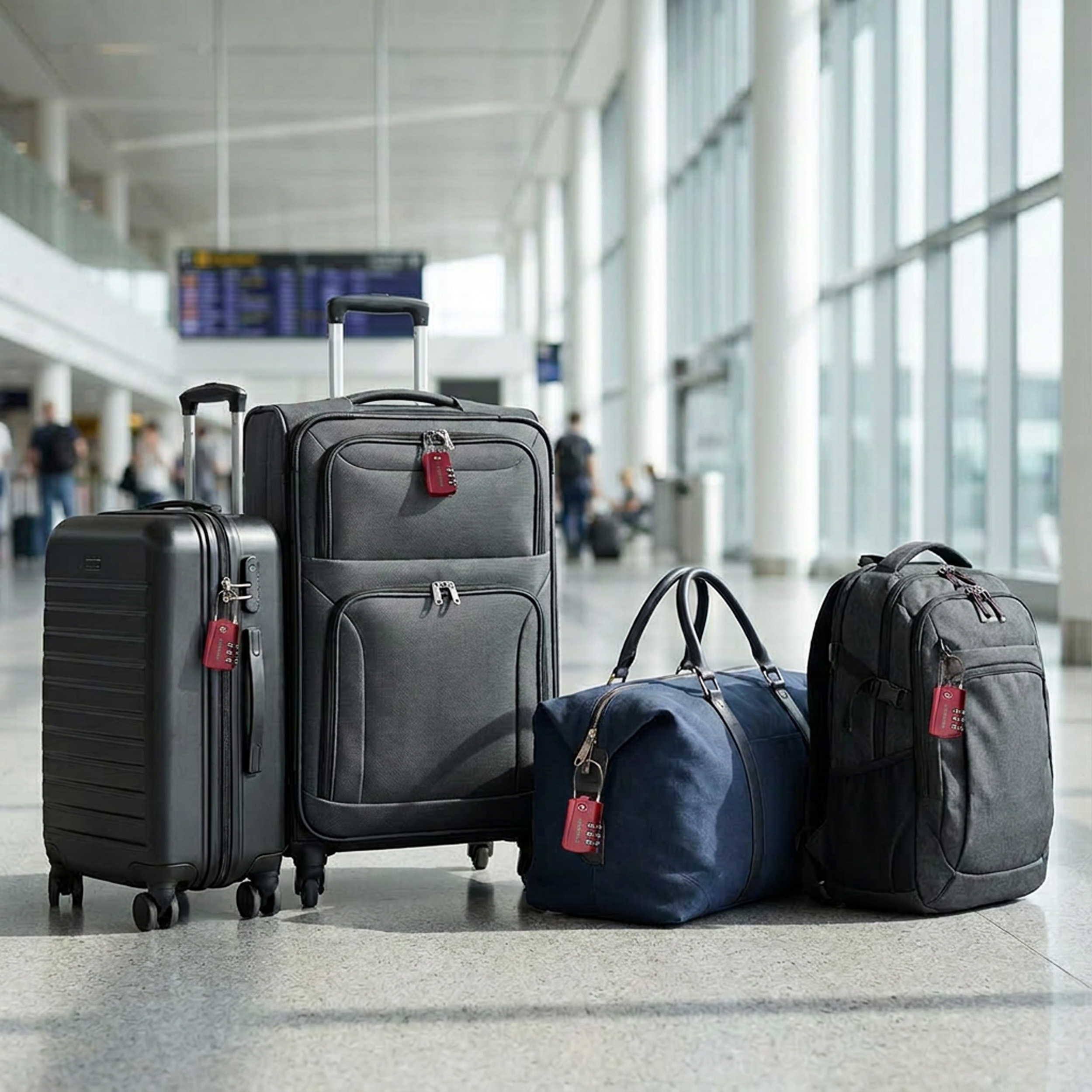 Travelnet TSA Reisslot met Cijfercode Set van 4 - Afbeelding 9