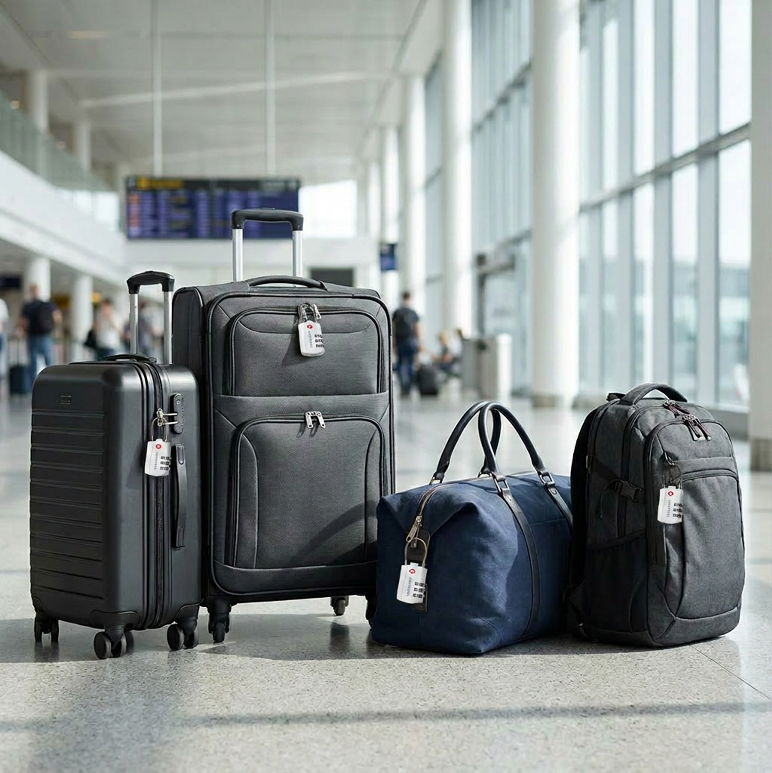 Travelnet TSA Reisslot met Cijfercode Set van 4 - Afbeelding 4