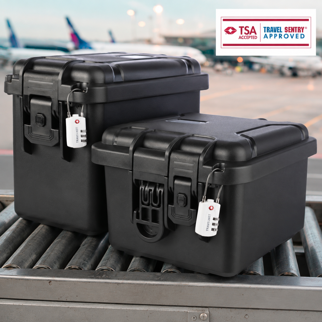 Travelnet TSA Reisslot met Cijfercode Set van 2 - Afbeelding 2