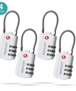 Travelnet TSA Reisslot met Cijfercode Set van 4
