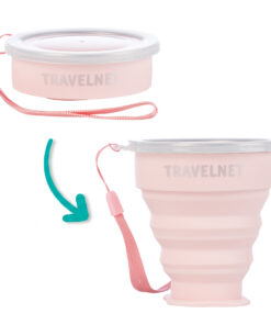 Travelnet Fun Family Opvouwbare Siliconen Bekerset - Set van 4 - Afbeelding 13