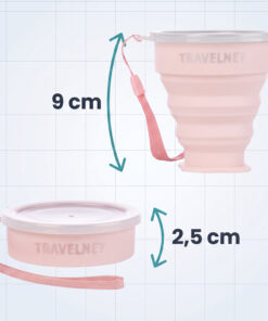 Travelnet Fun Family Opvouwbare Siliconen Bekerset - Set van 4 - Afbeelding 14