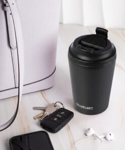 Travelnet thermosbeker – koffiebeker voor onderweg – reisbeker voor koffie en thee – 350 ml – roestvrij staal - Afbeelding 4