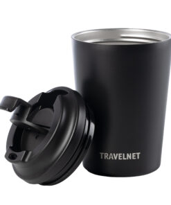 Travelnet thermosbeker – koffiebeker voor onderweg – reisbeker voor koffie en thee – 350 ml – roestvrij staal - Afbeelding 7