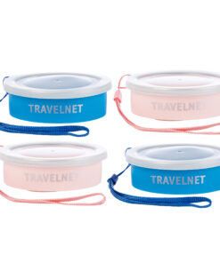 Travelnet Fun Family Opvouwbare Siliconen Bekerset - Set van 4 - Afbeelding 4