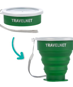Travelnet Foldy Opvouwbare Siliconen Bekerset - Set van 4 - Afbeelding 5